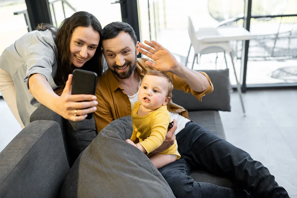 Adoptive Parents Video Calling Birth Mother